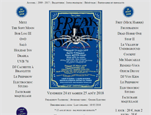 Tablet Screenshot of freakshow-festival.com